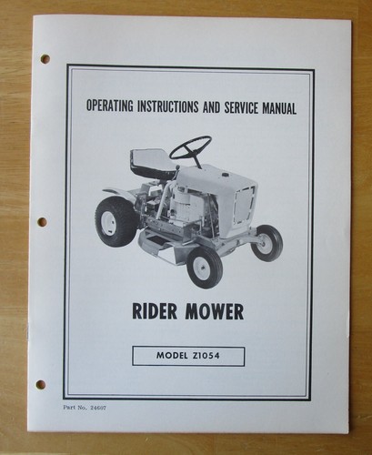 Huffy model z1054 rider mower - z1054,