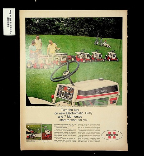 1969 huffy lectromatic lawn - 1969,